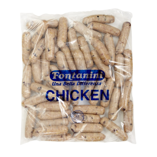 FONTANINI(r) Chicken Breakfast Sausage Links, Cooked, w/Cranberry, 2 oz., 2/6# . C1CB - Front Center Inner Pack (Hi Res)