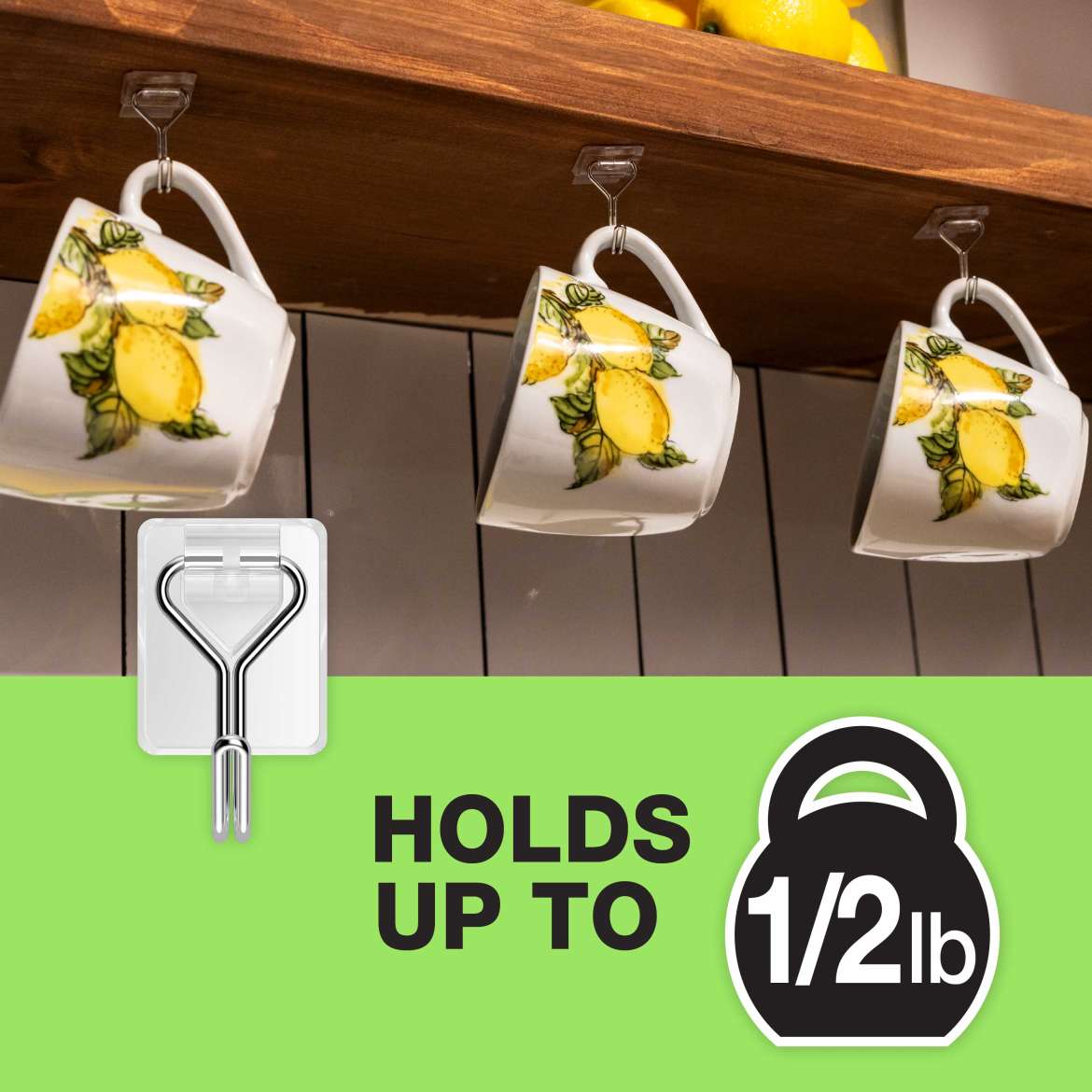 FrogTape reMOVEables™ Small Clear Wire Hook Application Image 2