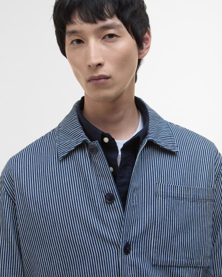Overshirt in rigatino