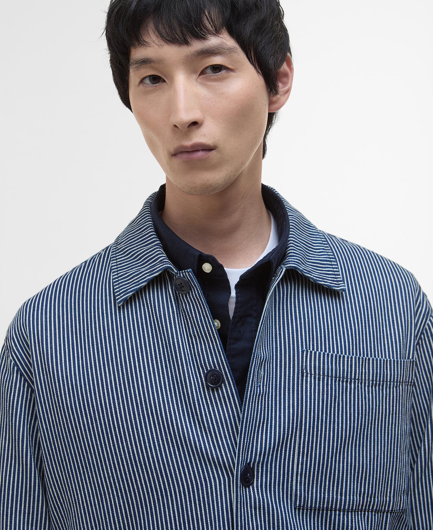 Overshirt in rigatino image number 3