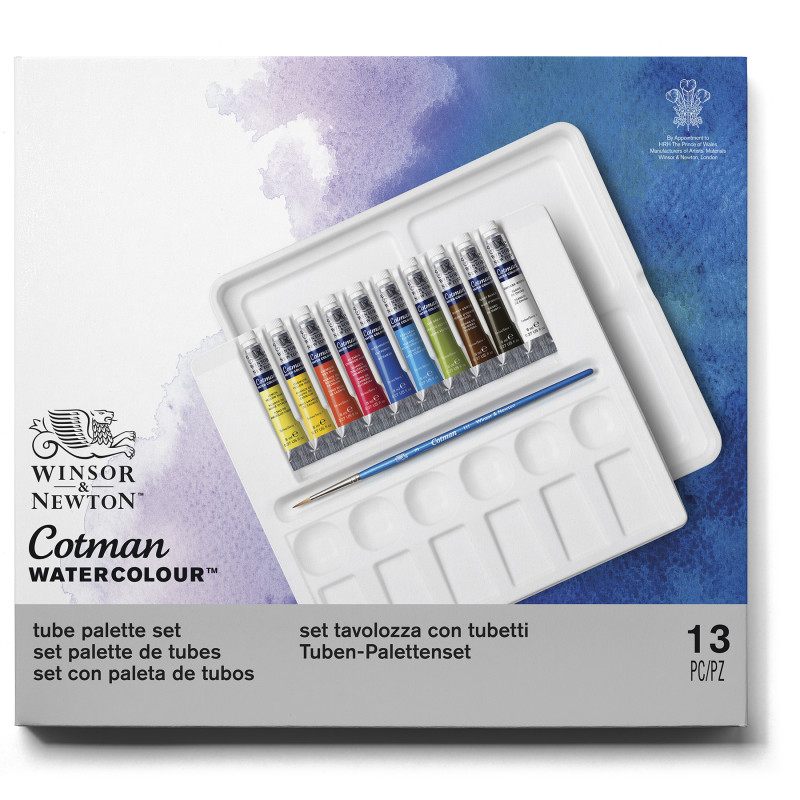 Cotman Watercolor 10 Tube Palette Set, 8 mL