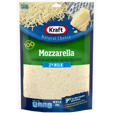 Kraft Mozzarella Shredded Cheese with 2% Milk, 14 oz Bag