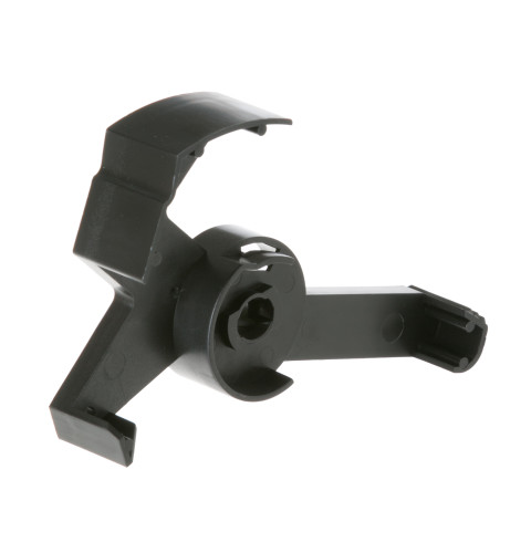 Dishwasher detergent cup dispenser arm