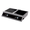 208- to 240-volt 2900-watt side-by-side dual countertop induction range with temperature control probe and programs