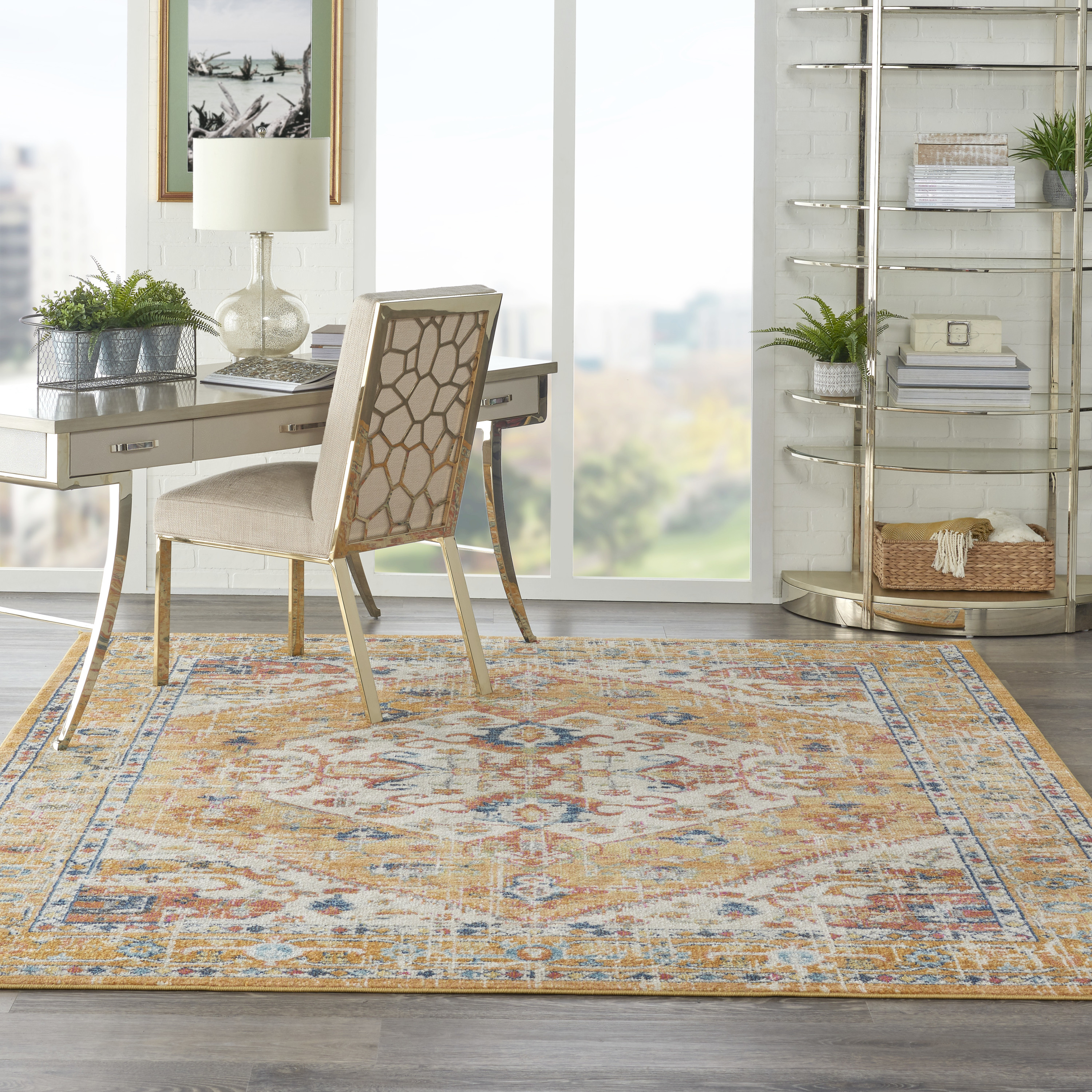 Nourison Passion 8' x 10' Ivory Yellow Bohemian Indoor Rug