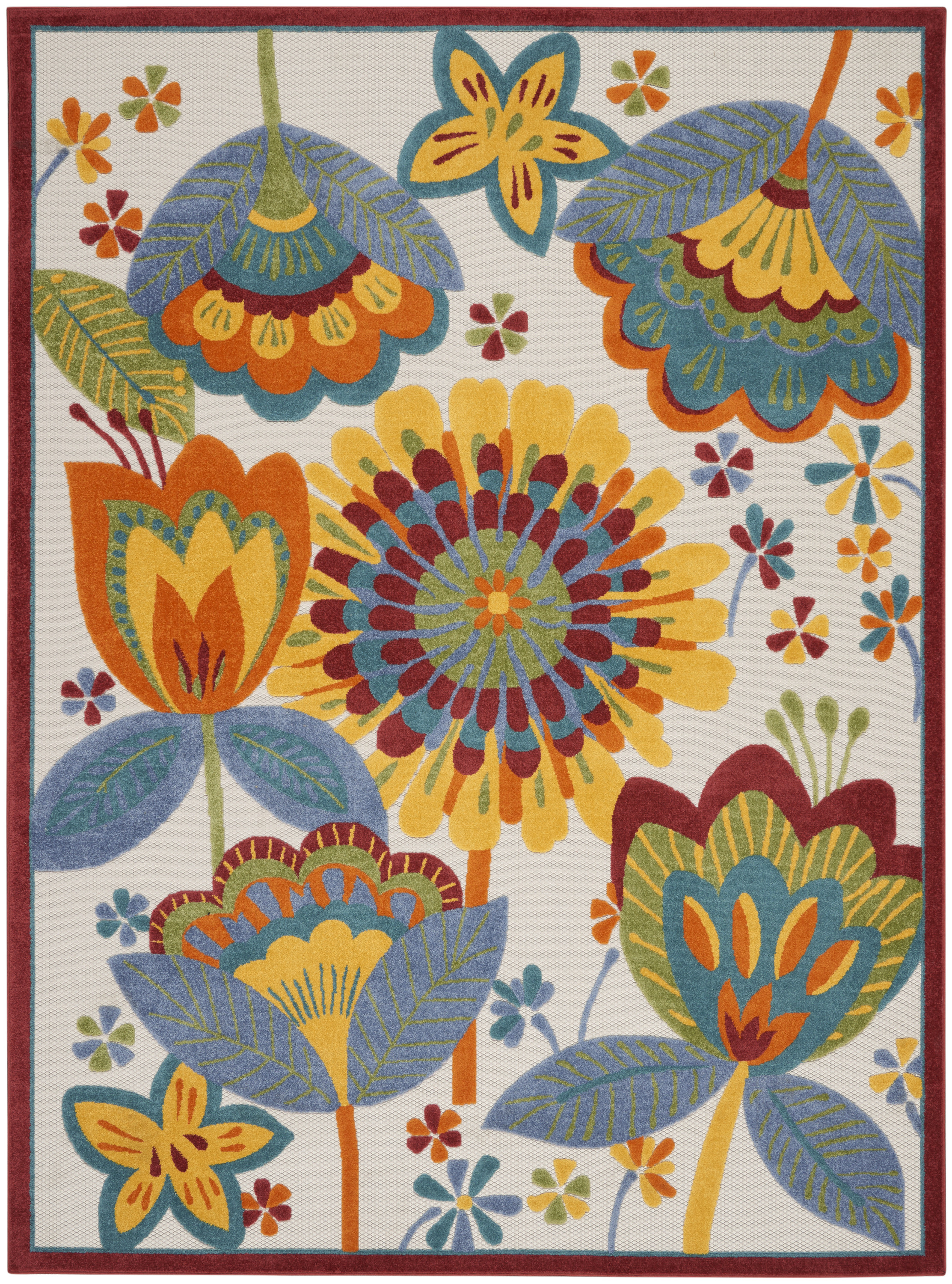 Nourison Aloha 9' x 12' Multicolor Contemporary Rug