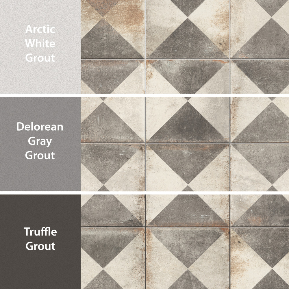 D’Anticatto Decor Triangoli 8-3/4 in. x 8-3/4 in. Porcelain Floor and Wall Tile
