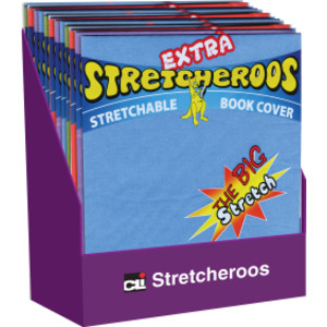 Extra Stretcheroos Bookcovers, Assorted Colors, Set of 36