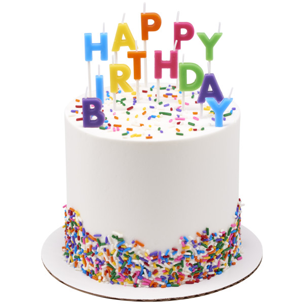 Happy Birthday Letters Bright Specialty Candles