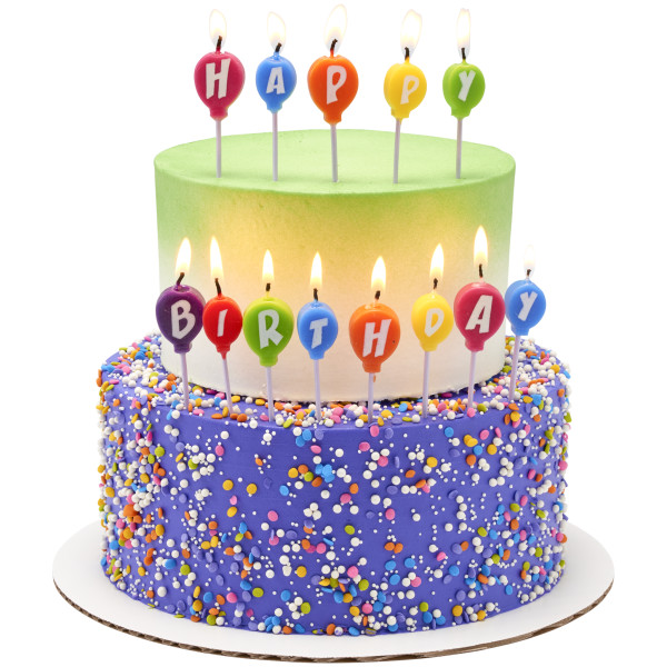 Happy Birthday Balloons Specialty Candles