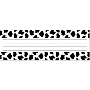 Farm Friends Cow Print Name Plates, Pack of 36