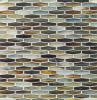 Tozen Copper 5/8×2 Martini Mosaic Silk