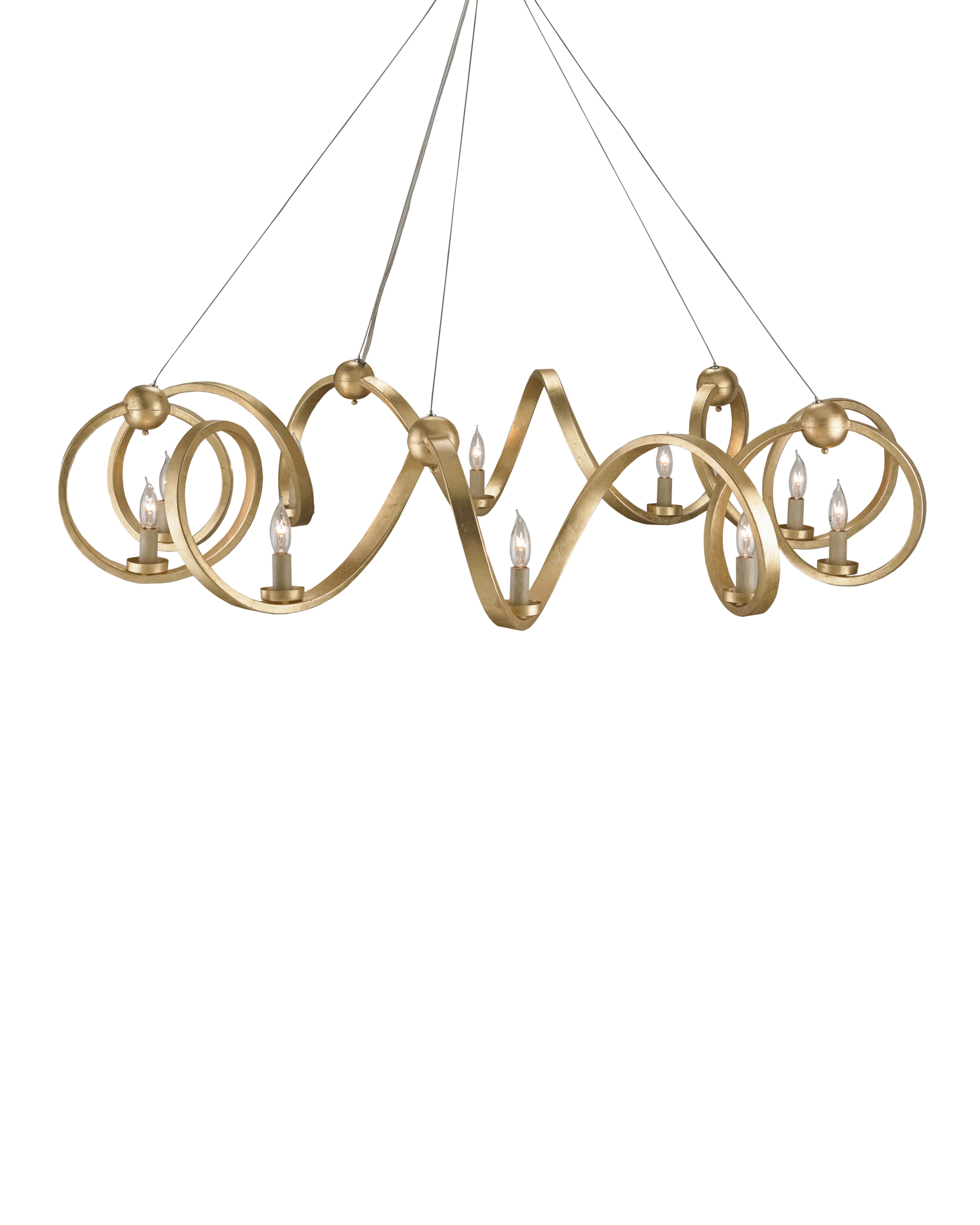 Ringmaster Gold Chandelier