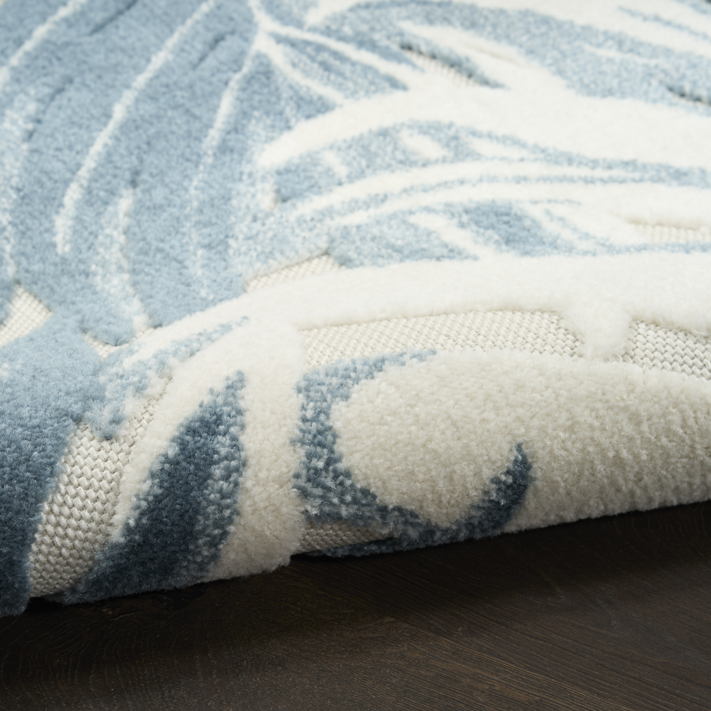 Nourison Aloha 7'10" x 10'6" Ivory Blue Modern Rug