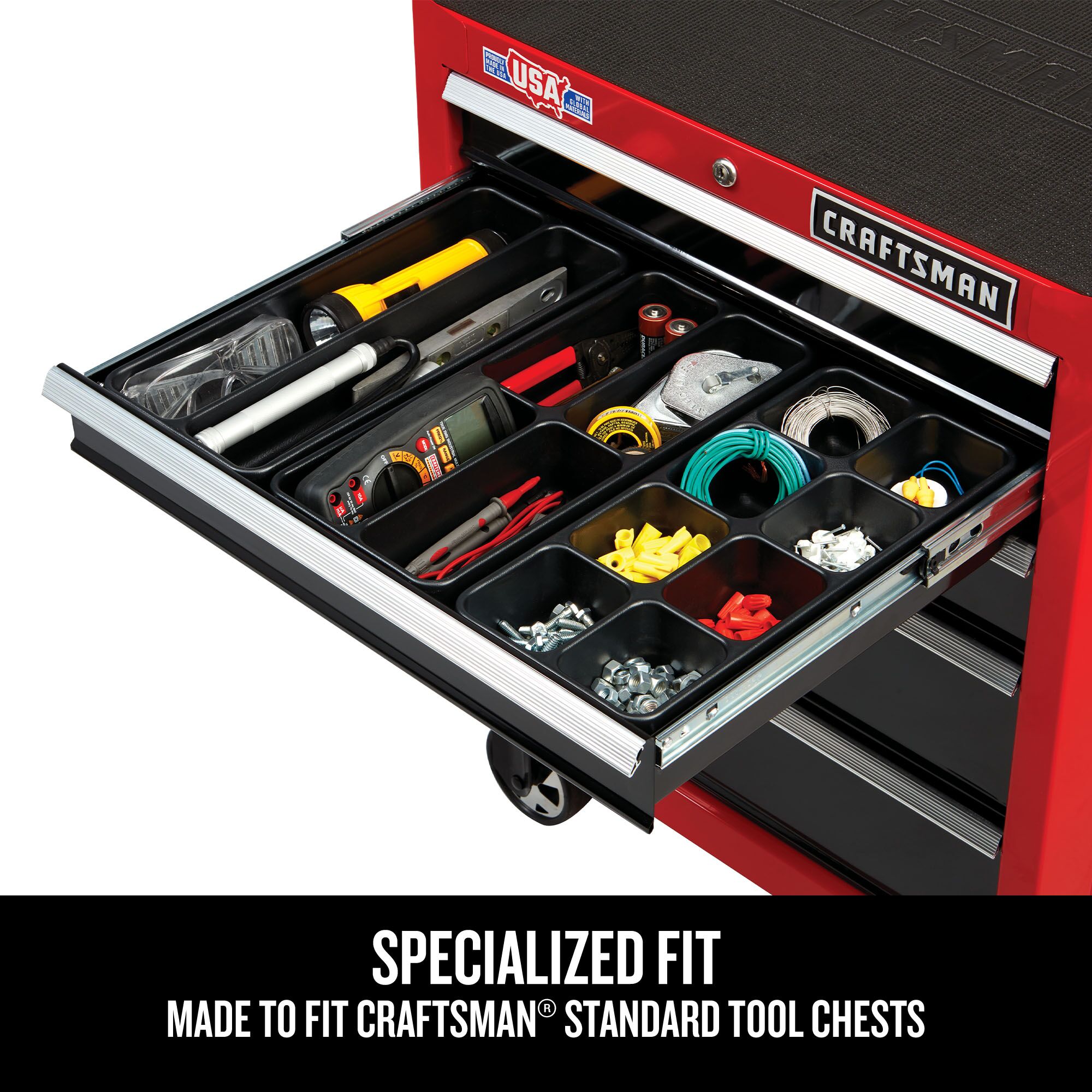 Specialized fit - made to fit CRAFTSMAN® standard tool chests