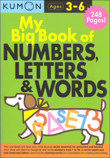 Kumon My Big Book of Numbers, Letters & Words