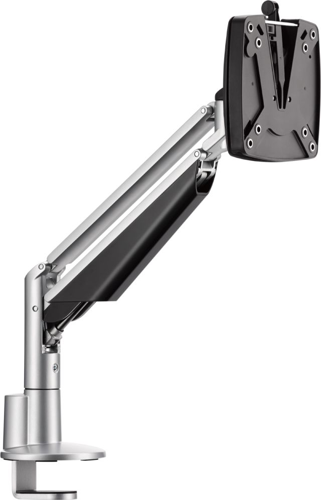 Novus CLU I is designed to enhance comfort by elevating a monitor to its ideal viewing position