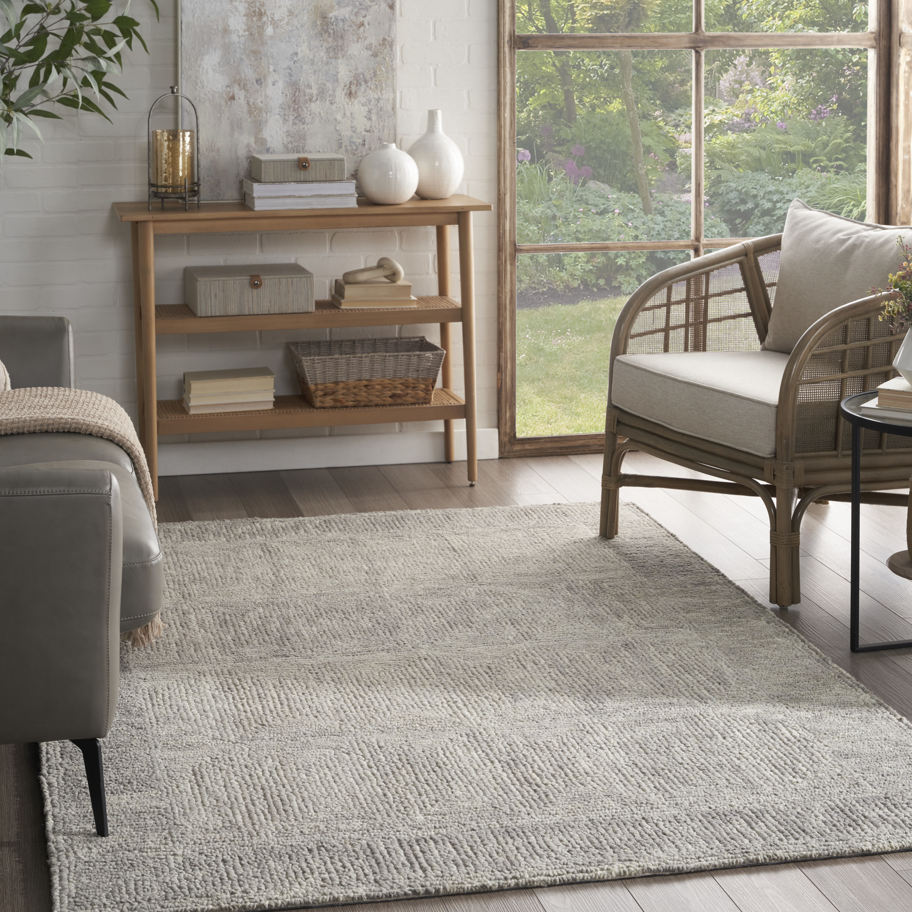 Nourison Colorado 5'3" x 7'3" Grey Modern Indoor Rug