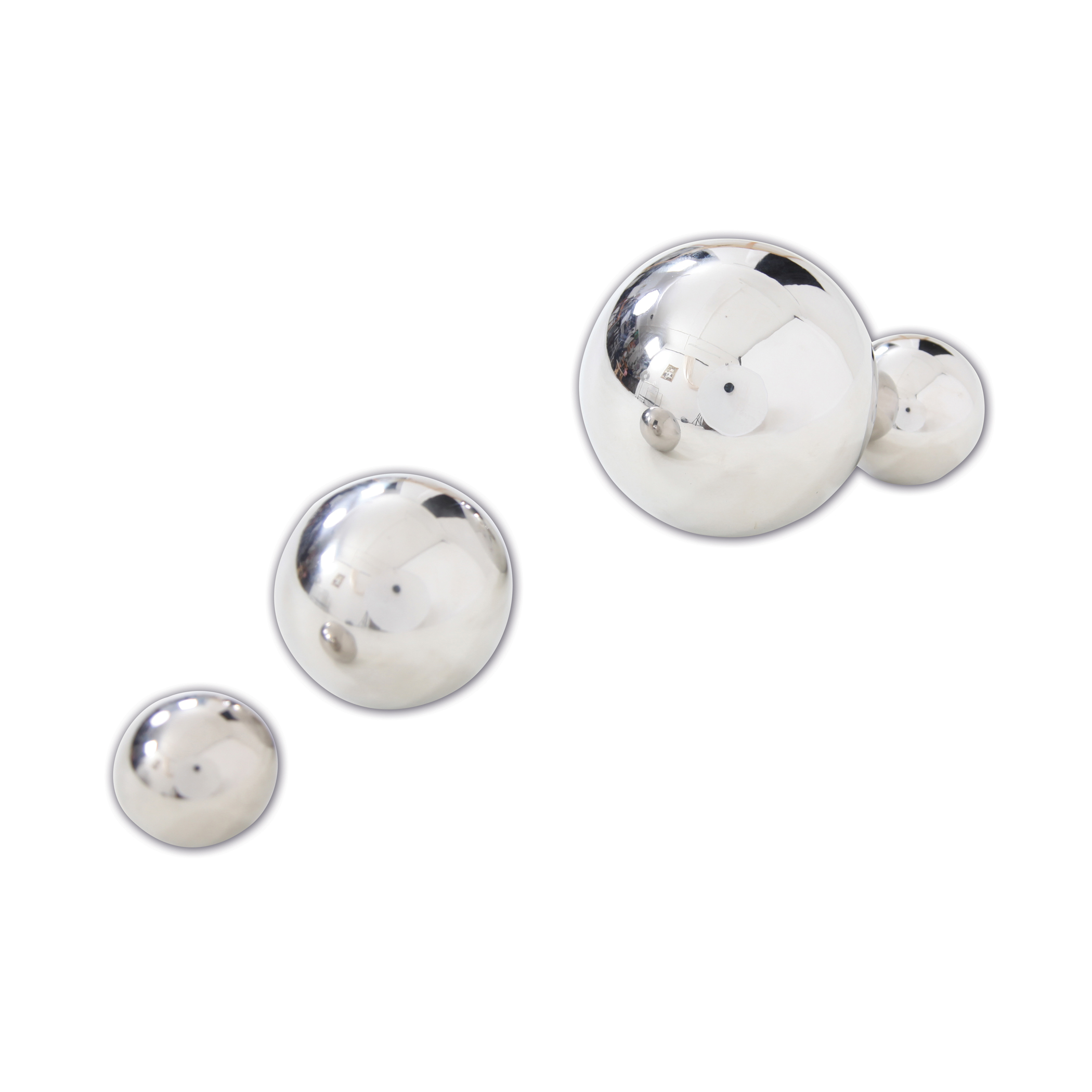 TickiT Sensory Reflective Balls - Silver - Set of 4