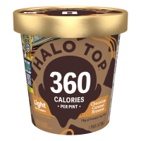 Chocolate Caramel Brownie Light Ice Cream, 16 fl oz Pint