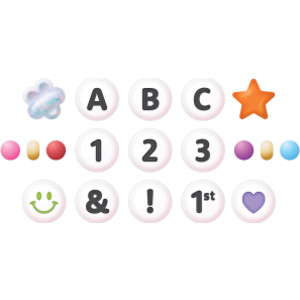 Friendship Beads Circle Letters, 445 Pieces
