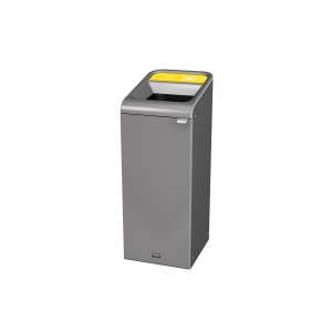 Rubbermaid Commercial, Configure™, Cans, 15 gal, Metal, Gray, Rectangle, Receptacle