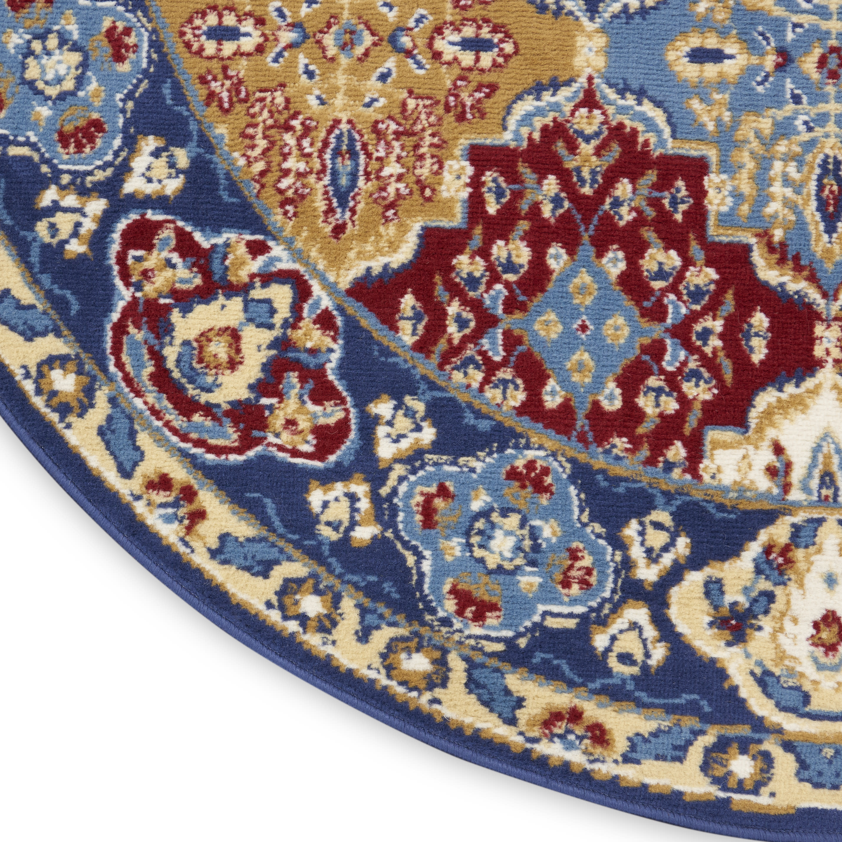 Nourison Grafix 5'3" x Round Multicolor Bohemian Indoor Rug