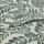 Botanical-printed cotton fabric, folded across the center revealing a layered edge, green leaf-and-fruit motifs on an off-white ground; close-up textile sample on a neutral surface under soft studio light.