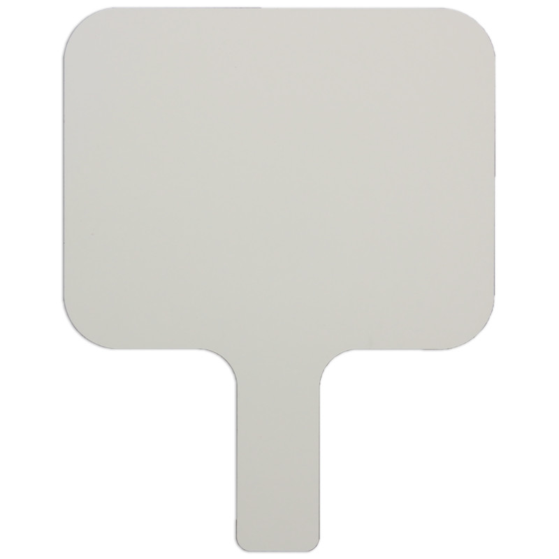 Single-Sided Rectangular Dry Erase Answer Paddle, 8" x 9.75", Single