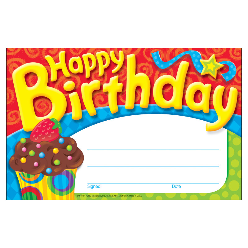 Happy Birthday The Bake Shop™ Recognition Awards, 30 ct