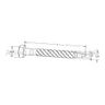 1/2" X 4-1/2" SQUARE HEAD TWIST DRIVE SCREW DRIVE POINT