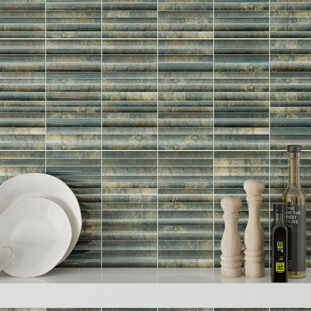 Rubik Verde 5-7/8 in. x 11-3/4 in. Ceramic Wall Tile