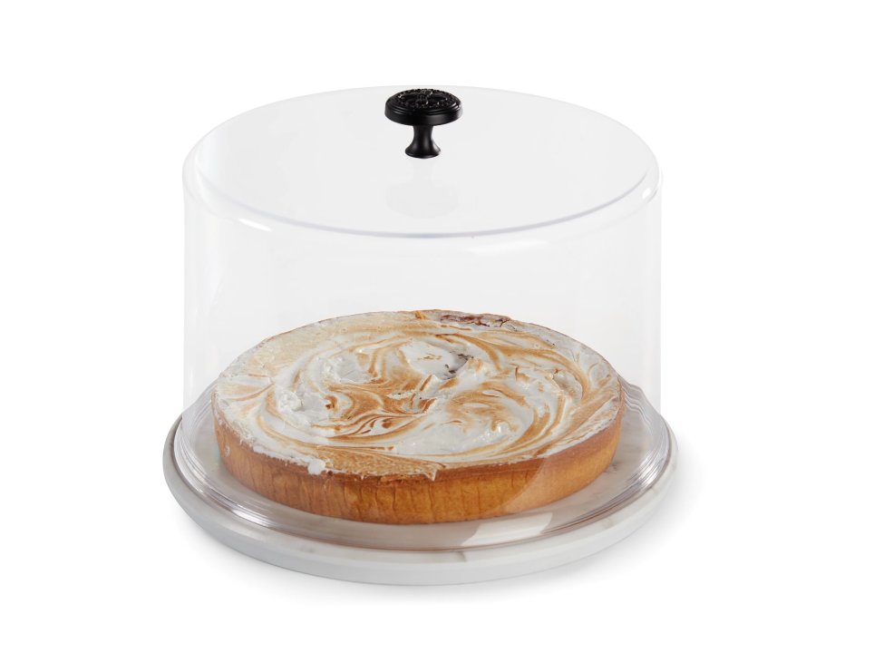 Couvercle rond transparent pour présentation 22 cm