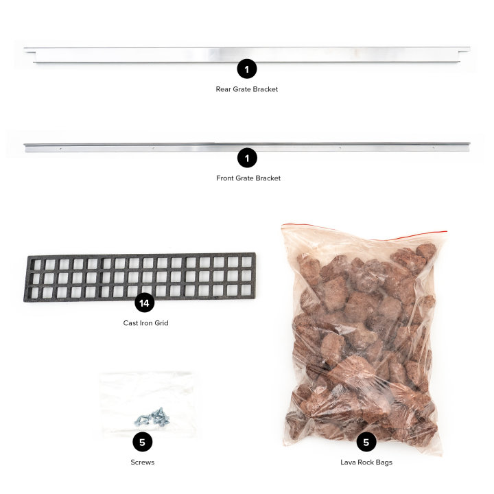 Lava Rock Kit for the 60-inch medium-duty gas charbroiler