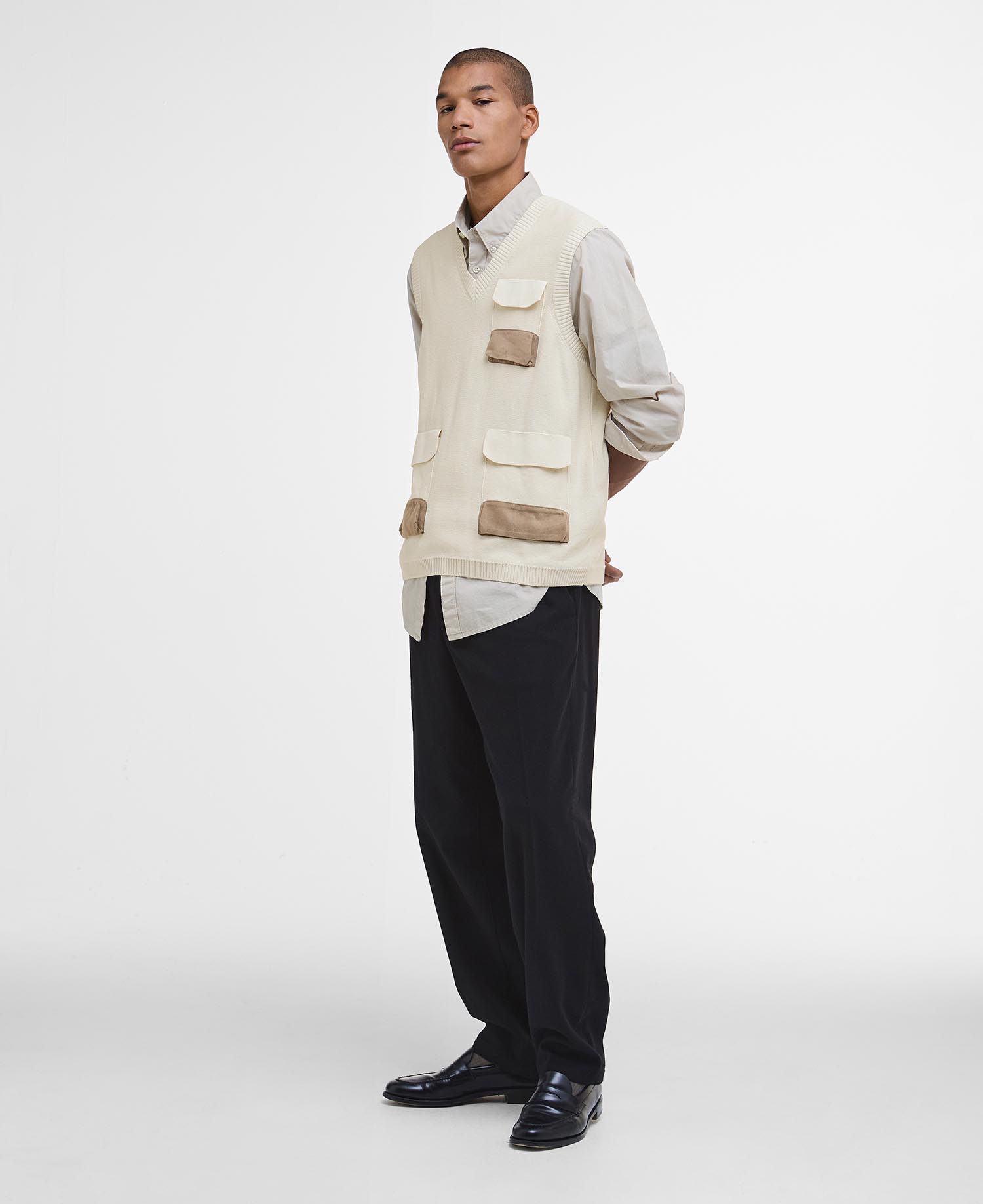 Gilet in maglia multitasca Barbour x TO KI TO image number 1