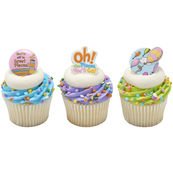 Oh, the Places You'll Go! Onward we go Cupcake Rings
