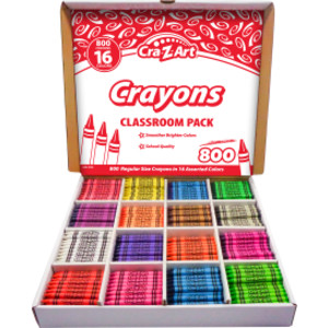 Paquete de lápices de colores para el aula, 16 colores, caja de 800