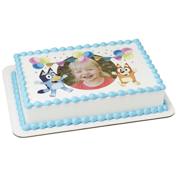 Bluey Party Fun PhotoCake® Edible Image® Frame