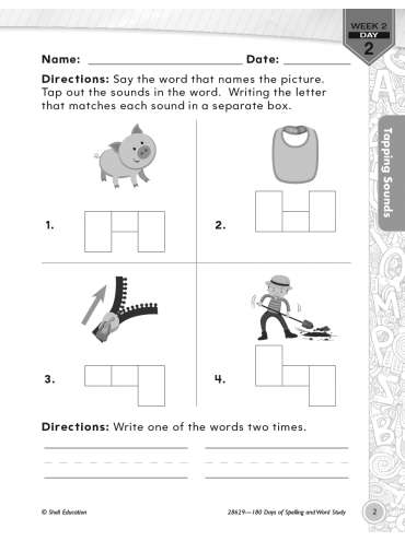 180 Days of Spelling & Word Study, Grade 1