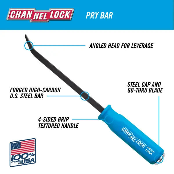 PR25C 1/2 x 18-inch Professional Pry Bar, 25-inch Overall Length