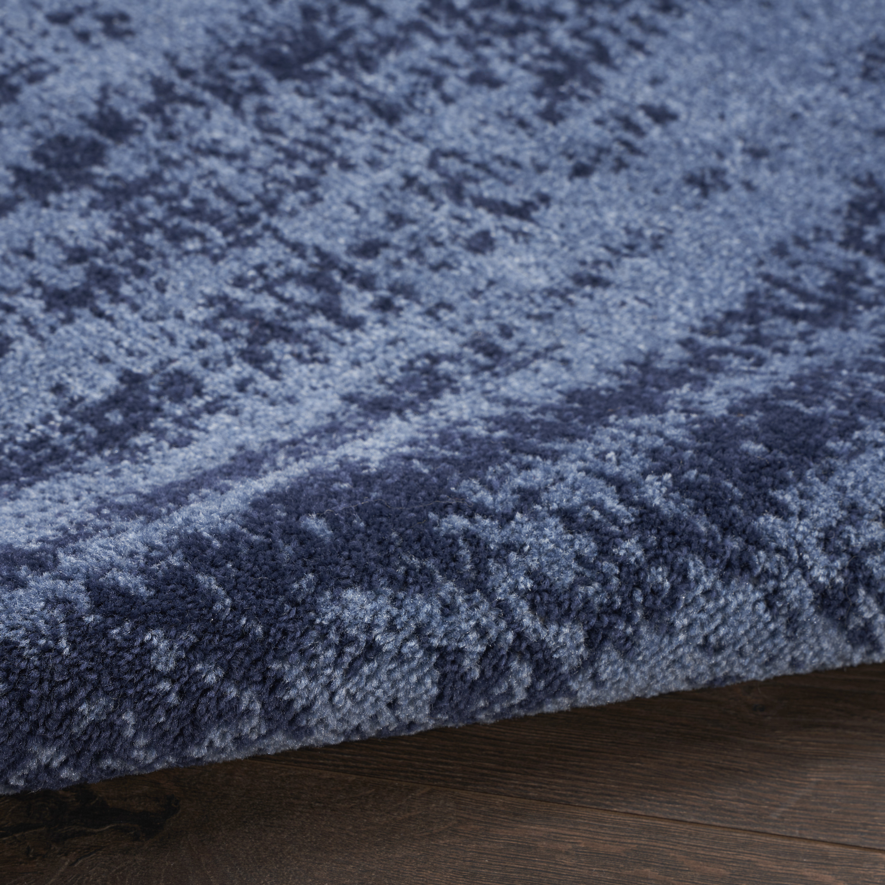 Nourison Nourison Essentials 4' x Round Denim Modern Rug