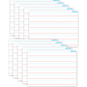 Smart Poly&reg; PosterMat Pals&trade; Space Savers, 13" x 9-1/2", Handwriting 1", Pack of 10
