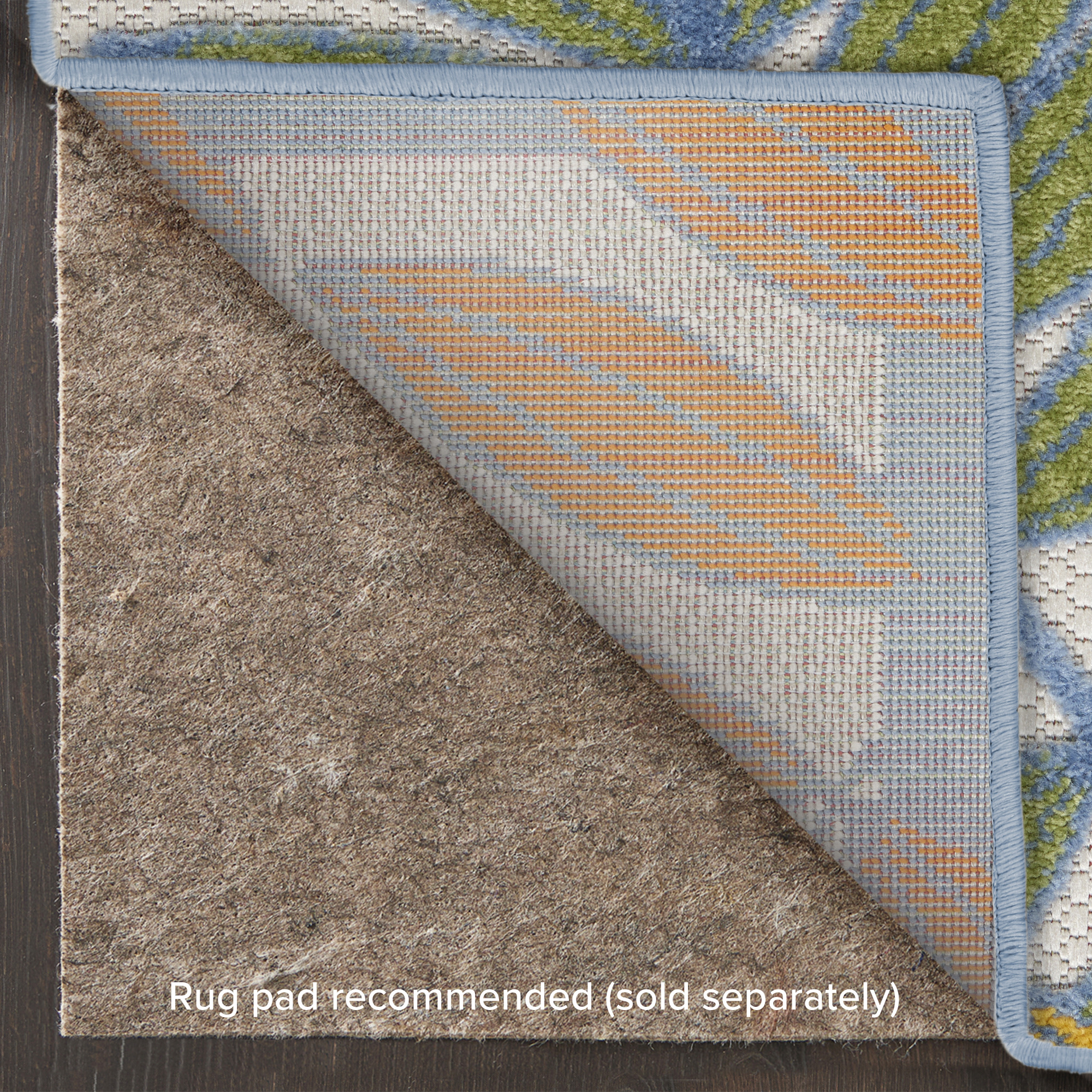 Nourison Aloha 6' x 9' Ivory Multicolor Tropical Rug