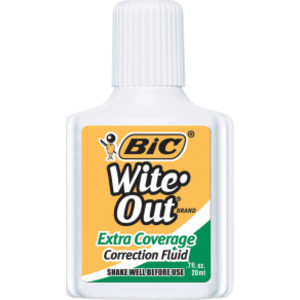 Wite Out&reg; Correction Fluid, Extra Coverage