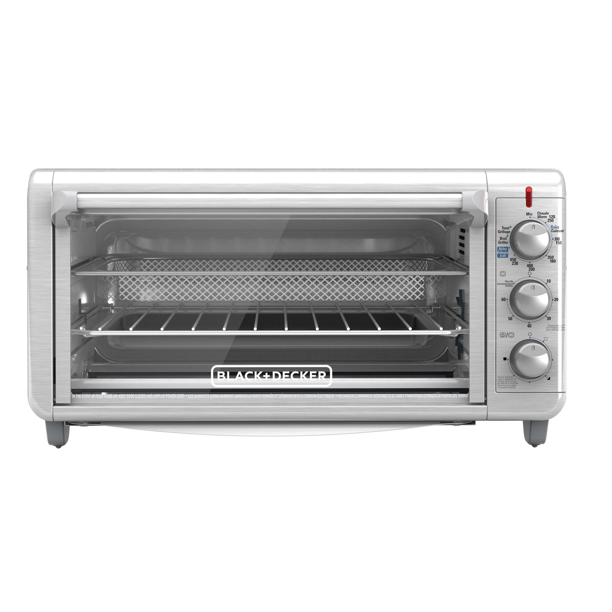 Extra Wide Crisp AND Bake Air Fry Toaster Oven.
