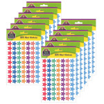 Teacher Created Resources&reg; Watercolor Stars Mini Stickers, 378 Per Pack, 12 Packs TCR8897-12