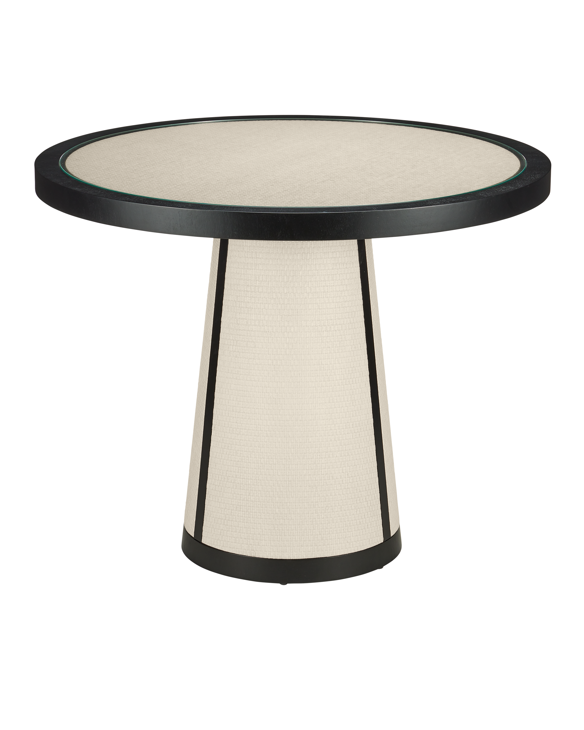 Deanna Ivory Raffia Entry Table