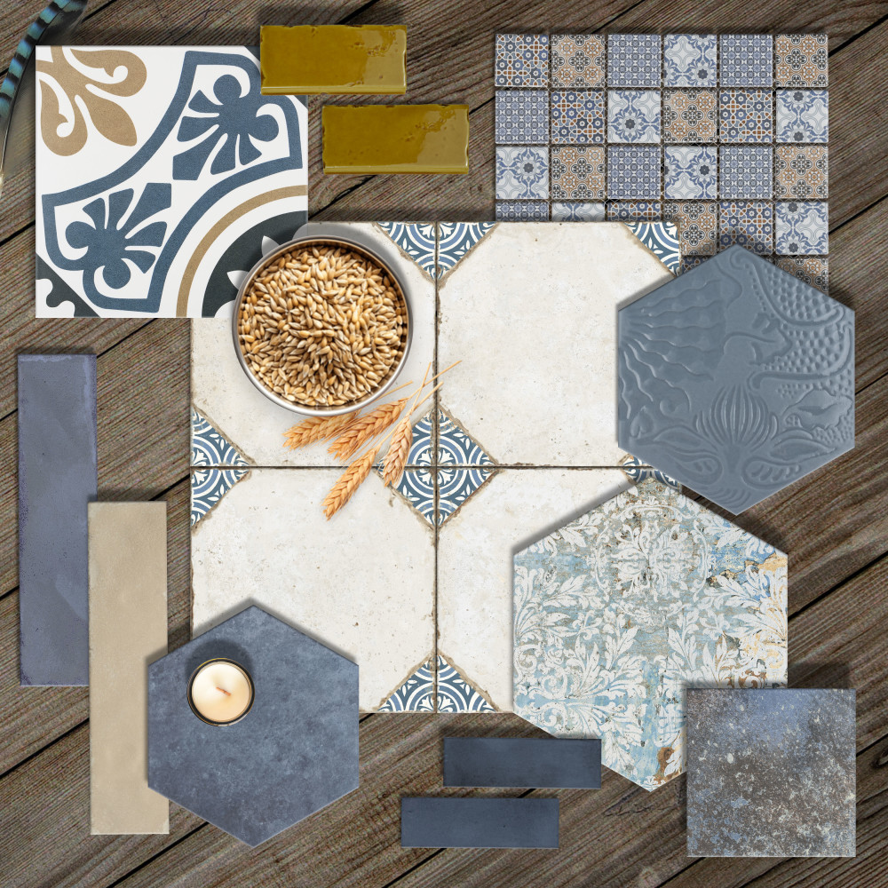 Luca Marine with Antimicrobial Glaze 3-1/8 in. x 12-3/8 in. Ceramic Wall Tile