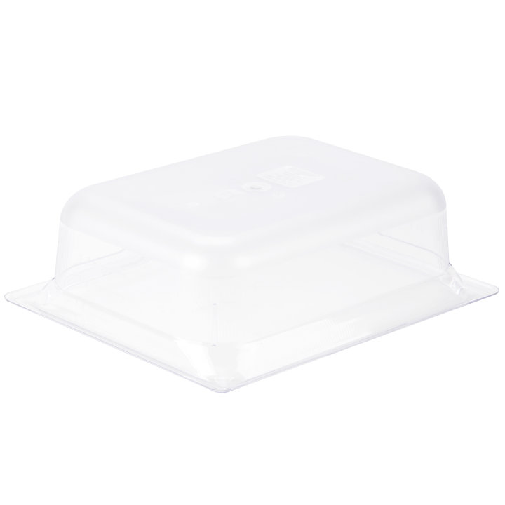 Half-size 4-inch-deep Super Pan® clear low-temperature plastic pan