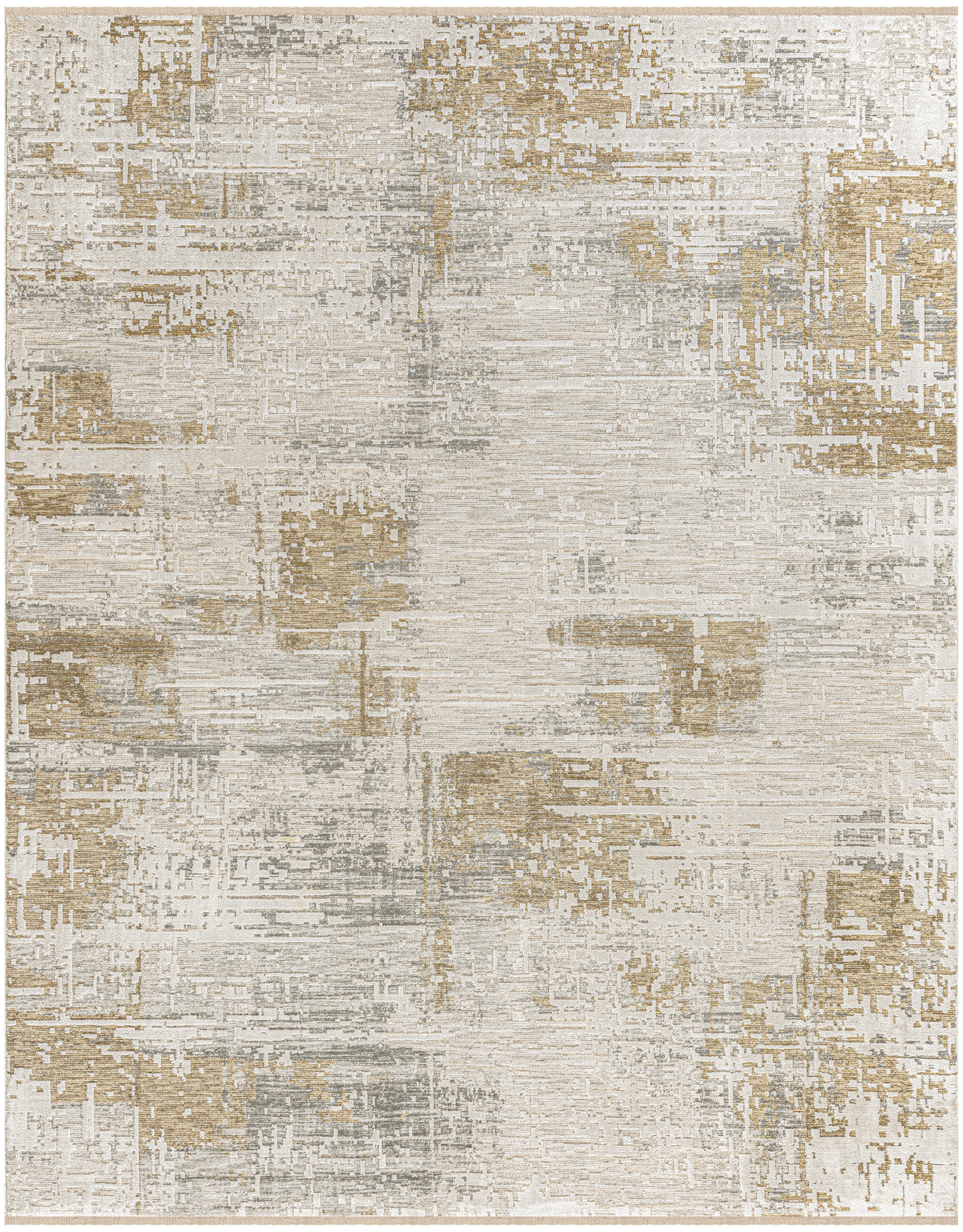 Calvin Klein CK078 Summit 7'10" x 10'2" Ivory Multicolor Modern Indoor Rug